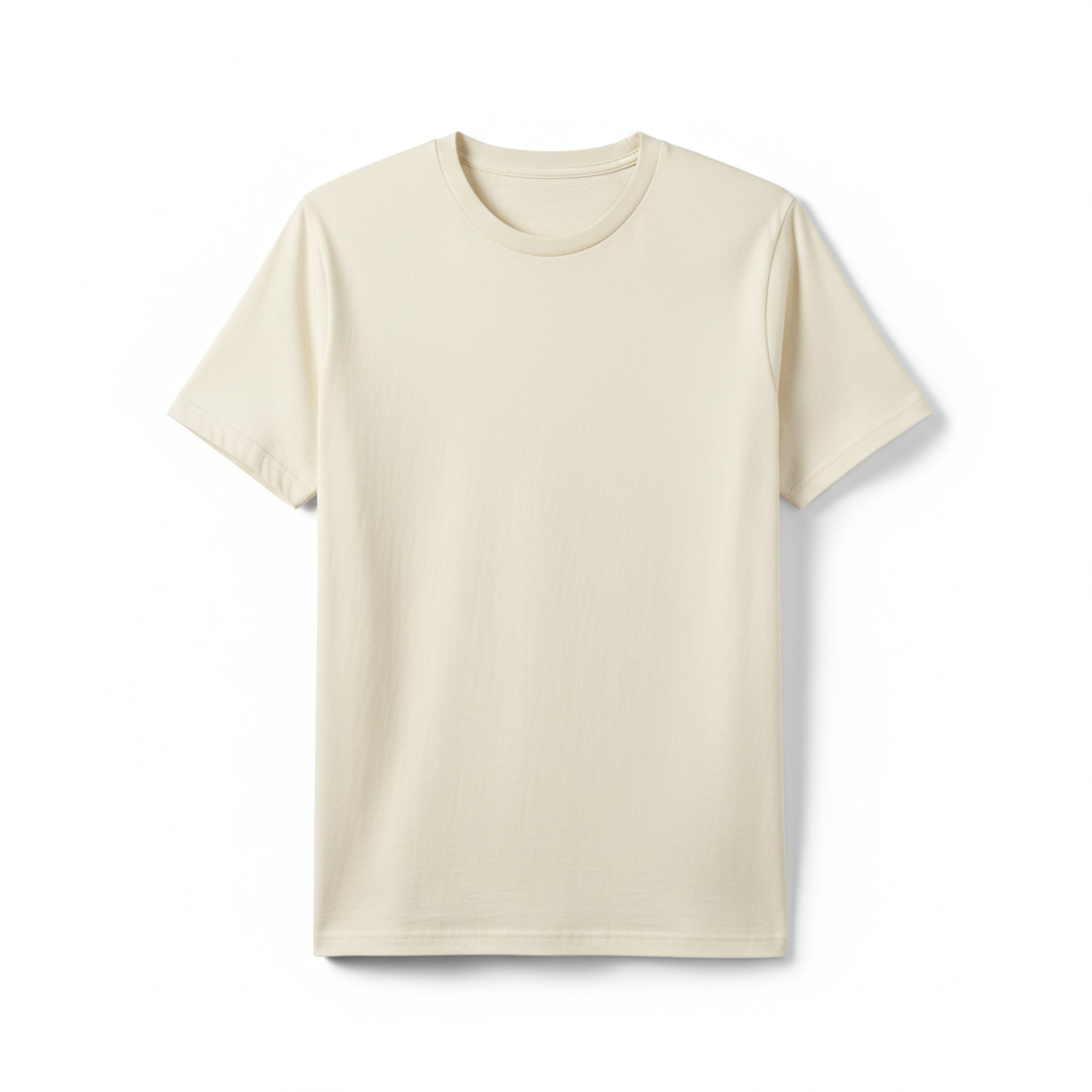 Beige Custom DTF T-Shirt
